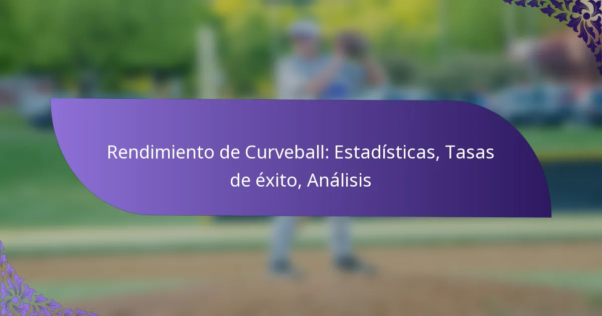 Rendimiento de Curveball: Estadísticas, Tasas de éxito, Análisis